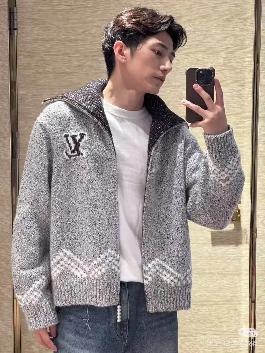 Louis Vuitton 25Fw Nigo Fishing Knitted Jacket